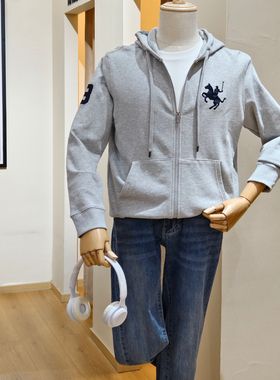 保罗彼得专柜正品男士连帽卫衣外套简约大气时尚舒适NACC48152