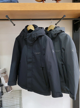 保罗·彼得专柜冬季男士羽绒服一衣三穿连帽款保暖舒适 SHDD75660