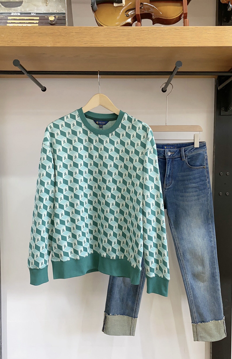 保罗彼得女士春款圆领长袖卫衣