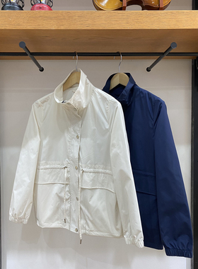 保罗彼得女士薄款外套 立领防晒空调衫工装休闲收腰风衣SKDA72851