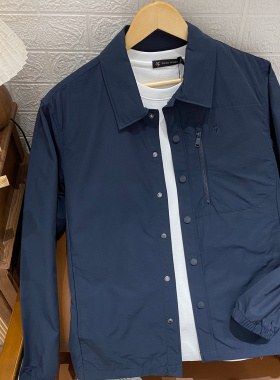 男士翻领夹克外套 保罗彼得专柜同款 春季新款薄款上衣SKFAJ00461
