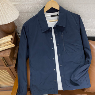 翻领夹克外套 薄款 保罗彼得专柜同款 新款 上衣SKFAJ00461 春季 男士