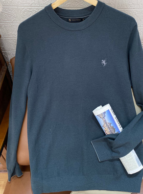 保罗彼得专柜正品男士新款羊毛衫圆领针织衫百搭舒适MLDA48651