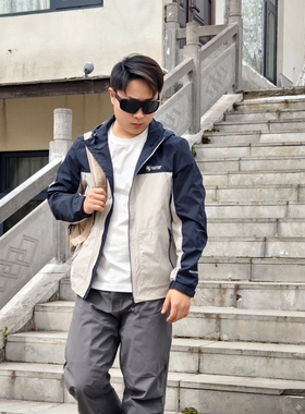 保罗彼得 专柜正品2025春季新品连帽拼接外套时尚百搭 NTEA76511