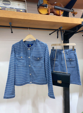 保罗彼得 2024春新款女士外套牛仔短上衣小香风可配套装NHDA72910