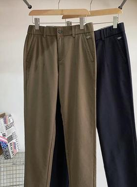 保罗彼得专柜新款男士休闲裤松紧腰通勤长裤休闲百搭NFDC99361/62