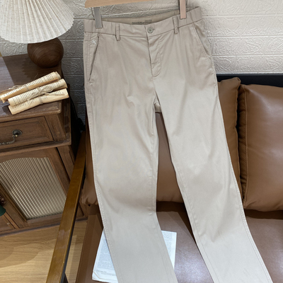 保罗彼得男士休闲长裤极简风春装直筒版型舒适简约百搭KAFAK00801