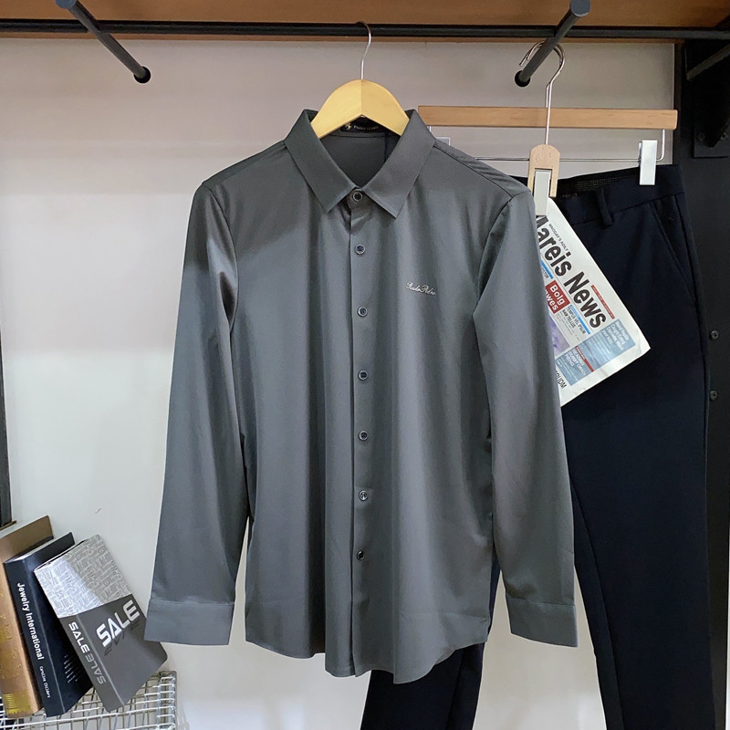 保罗彼得2025春季新款男士翻领长袖衬衫薄款 商务休闲 MMDA58940,男装,衬衫,淘宝优惠券,粉丝福利购,淘宝优惠卷