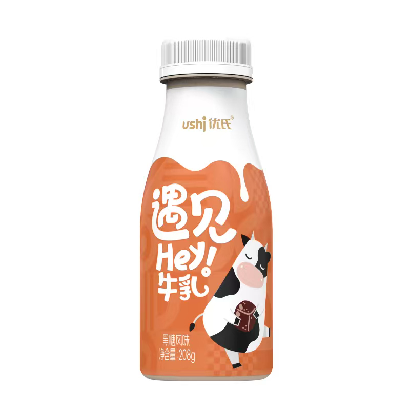 优氏黑糖可可牛奶208克早餐下午茶红糖元气牛奶