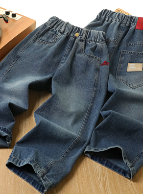 YR26LVS1163春款波浪绣花牛仔裤