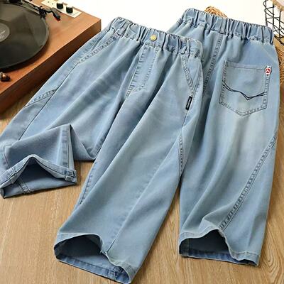 YR26LVS1224斜拼牛仔裤