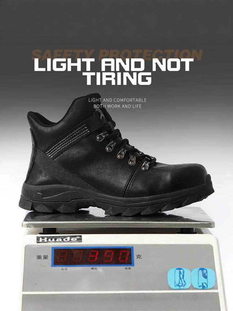 GERMANY IMPORTED HIGH-GRADE LABOR PROTECTION SHOES MENS FOUR SEASONS ANTI-SMASHING AND ANTI-PUNCTURE STEEL TOE 3537 CONSTRUCTION SITE WEAR-RESISTANT THREE-PROOF MARTIN BOOTS