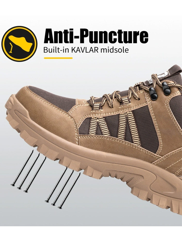 GERMAN PURE IMPORTED LABOR PROTECTION SHOES MENS ANTI-SMASHING AND ANTI-PUNCTURE STEEL HEADBAND STEEL PLATE MILITARY GAOBANG CONSTRUCTION SITE IS BREATHABLE IN SUMMER