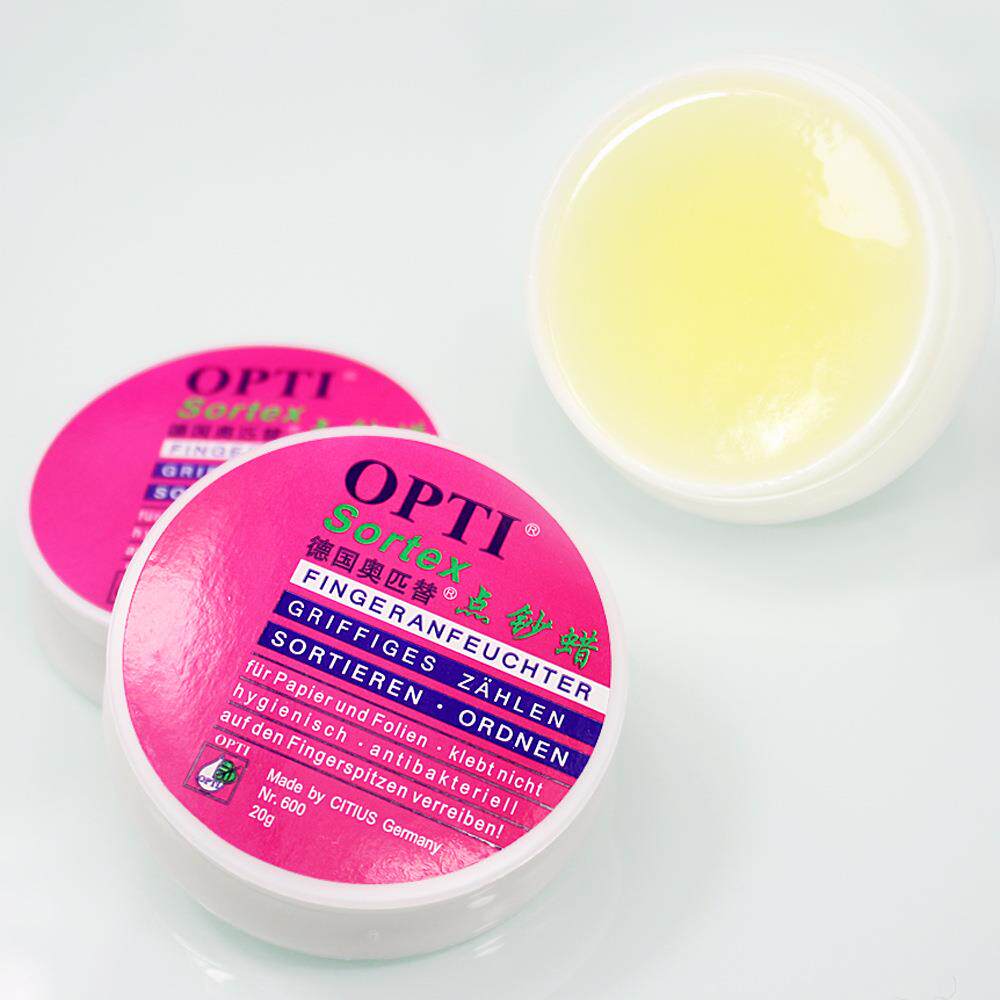奥匹替点钞蜡20G克OPTI润指蜡10G克银行办公会计专用点钞腊数钱宝润指蜡湿手器翻页神器考试比赛练功润指蜡