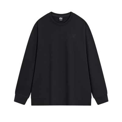 特步运动卫衣男装2025秋冬新款官方正品圆领针织休闲长袖套头衫男