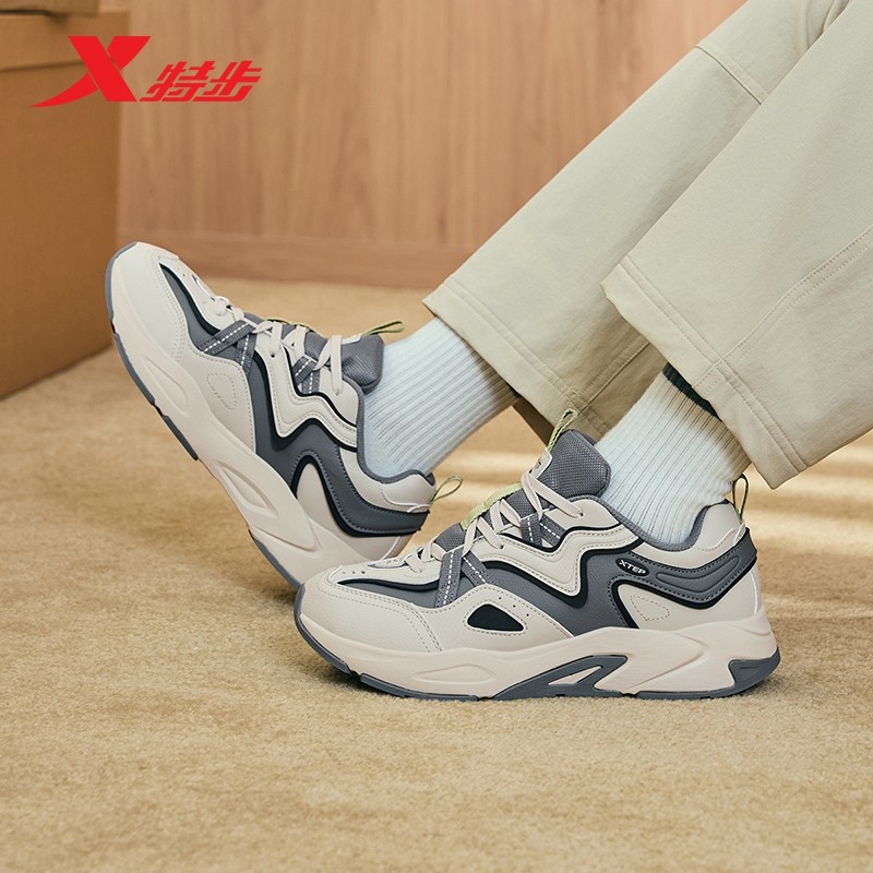 特步赤壁3.0休闲鞋2025秋冬轻便保暖厚底复古老爹鞋运动鞋子男鞋,运动鞋new,运动休闲鞋,淘宝优惠券,粉丝福利购,淘宝优惠卷