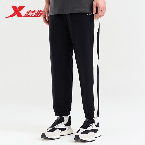 特步运动裤2025秋冬新款运动休闲跑步男子针织九分裤976229840573