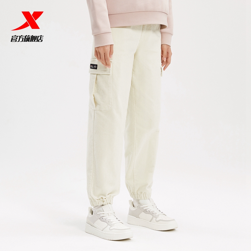 运动长裤特步保暖女束脚