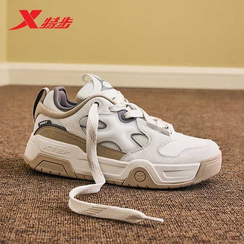 特步STAR-X面包鞋|保暖板鞋2025秋冬时尚运动鞋厚底增高休闲鞋女
