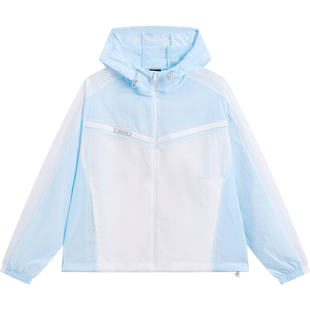 特步风衣女2025秋冬新款潮流薄款校园风梭织连帽外套976228140215