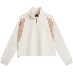 特步官方正品套头卫衣女2026年秋季新款运动服休闲上衣潮流女外套