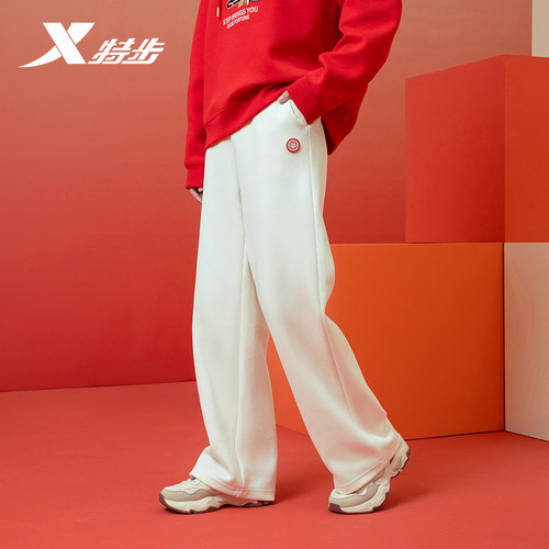 特步运动裤女2026年休闲运动女保暖长裤975128630475