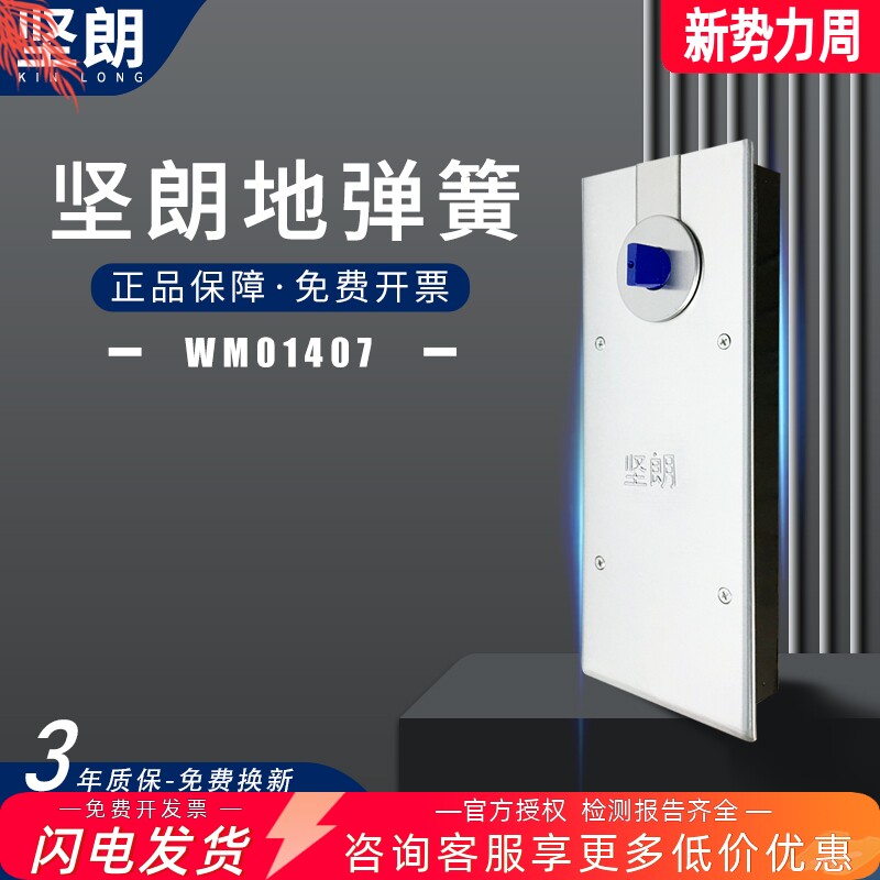 坚朗地弹簧超薄重型200公斤定位不定位地璜玻璃有框门WM01407图片