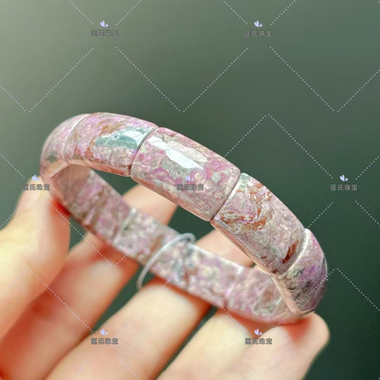 匡氏珠宝 舒俱来樱花粉手镯排 Z-HL-A6947(多样性发货)