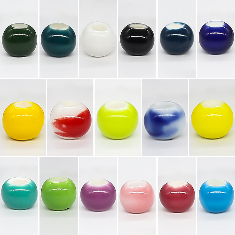 6mm陶瓷散珠清新 车饰品配件diy手工 窗帘座垫材料 串珠帘