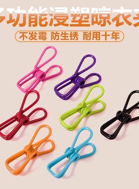 迷你彩夹收纳小夹子强力弹簧