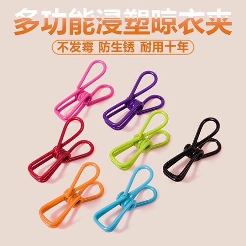 迷你彩夹收纳小夹子强力弹簧