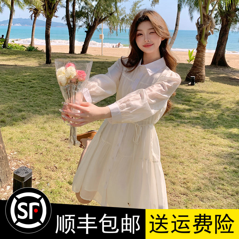 春装长裙精品2025年春季显瘦设计感新款上市度假优质春夏连衣裙季