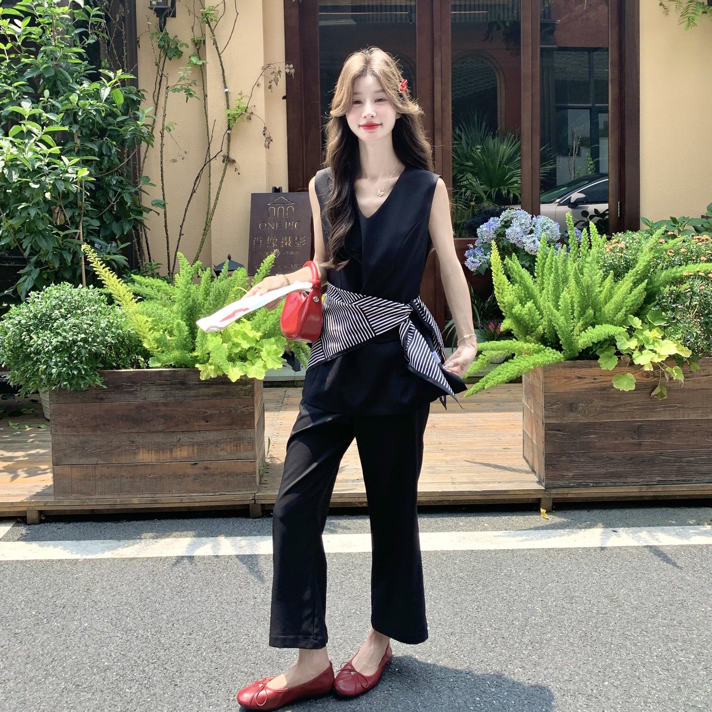 小黑新款上市常规优质2026年夏季精品三件套系列松弛感时尚套装