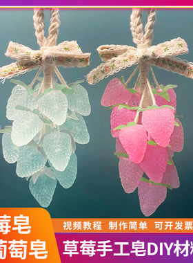 diy水晶草莓手工皂香皂工具套装