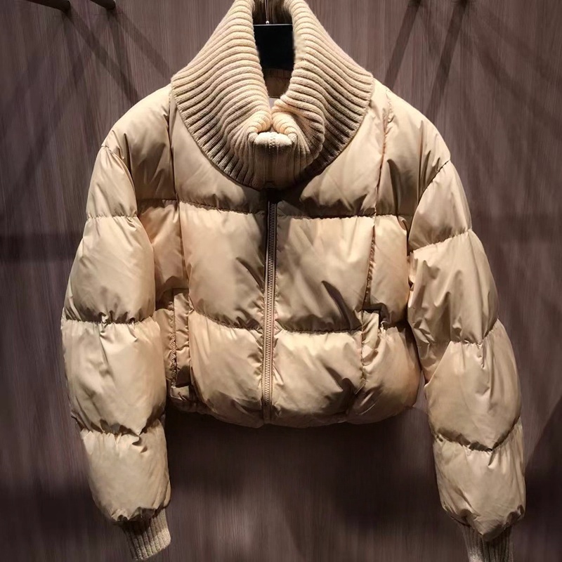 25秋冬鸭绒翻领气质短款羽绒服女