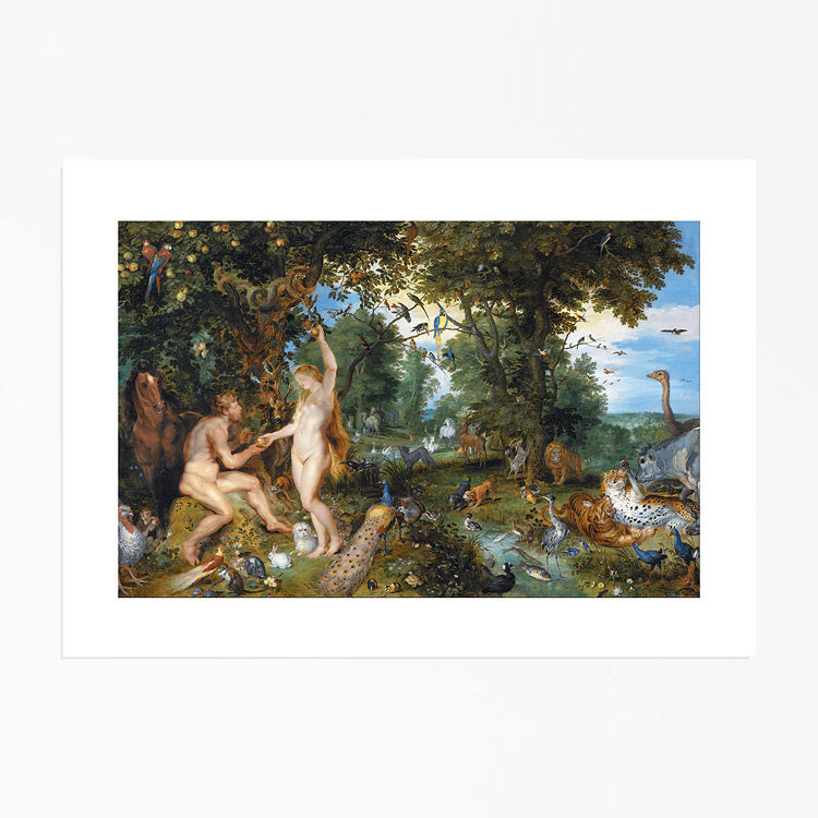 liveart 伊甸园装饰画世界名画《the garden of eden with the》