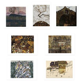 liveart 埃贡席勒Egon Schiele 风景系列原版小众装饰画海报