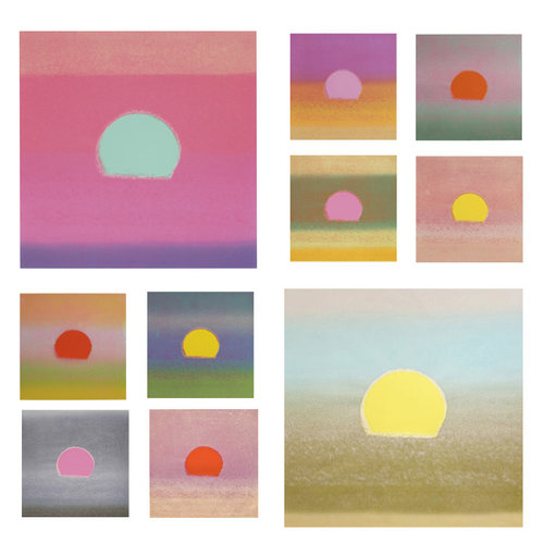 Andy Warhol安迪沃霍尔 sunset日落系列 波普艺术原版装饰画海报