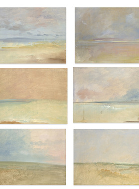 进口英国Rosenstiels画家George Catlin西海岸风景原版装饰画