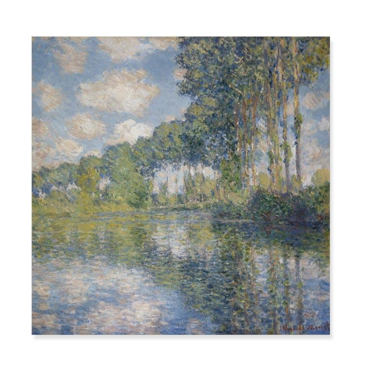 liveart 莫奈monet 风吹杨树自然风景poplars 经典名画原版装饰画
