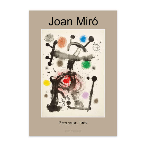 胡安米罗中古风抽象装饰画