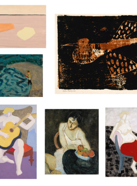 liveart 飞鸟吉他海岸小众经典名画原版装饰画Milton Avery