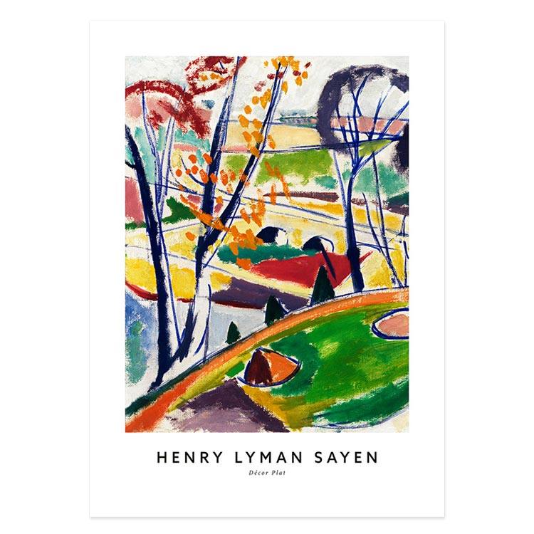 liveart 先锋画家henry lyman sayen 抽象彩色风景原版装饰画