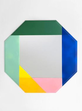 进口丹麦Anne nowak 现代简约抽象墙面装饰镜子AURA MIRRO MIX