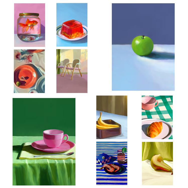 进口丹麦paper collective静物apple原版装饰画Misfitting Things
