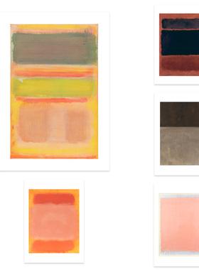 罗斯科Mark Rothko 当代艺术抽象色彩情绪经典名画原版装饰画
