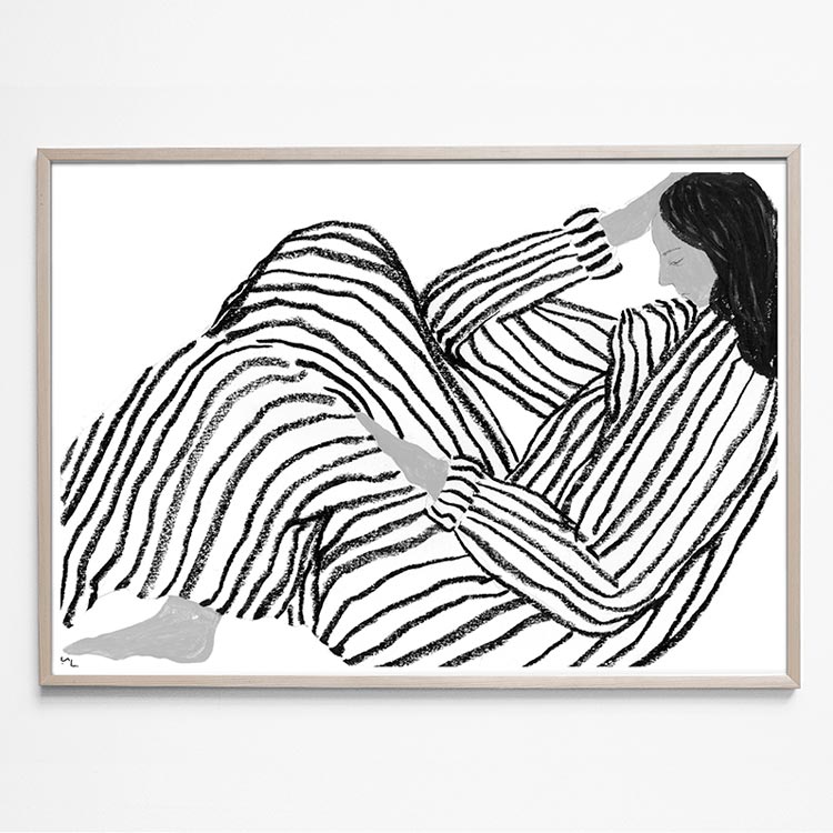 线条人物SOFIALIND原版装饰画