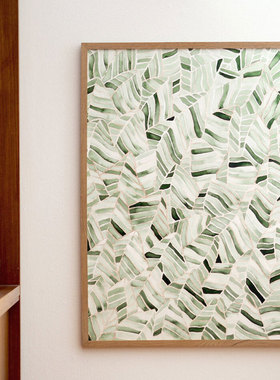 liveart 进口丹麦SILKE BONDE 原版小众装饰画画芯Green forest