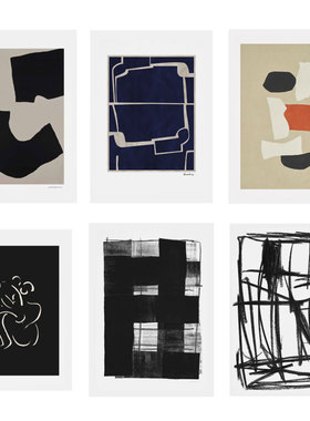 liveart 进口丹麦Alium 北欧小众艺术家现代简约风格装饰画集合1