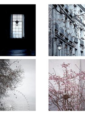 进口丹麦the poster club*HILDE MORK巴黎街景城市风景原版装饰画